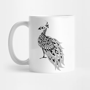 mexican pavo real ecopop peacock in royal totonac pattern Mug